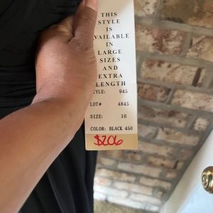 Black Chiffon midi dress